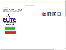 Tablet Screenshot of elitegymnastics.com
